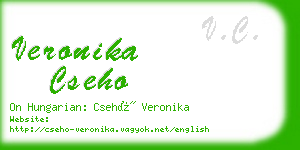 veronika cseho business card